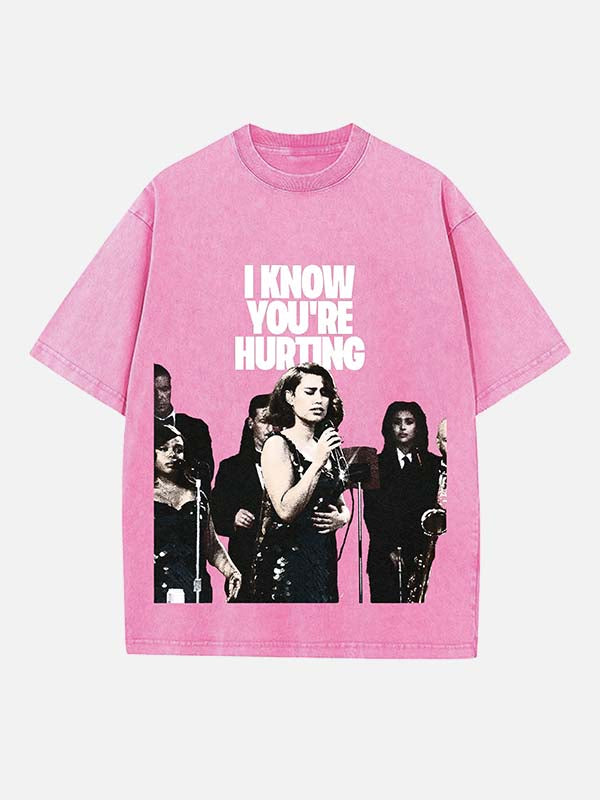 Raye Print Round Neck T-shirt