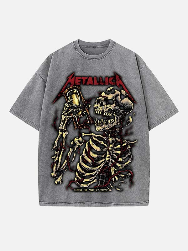 Metallica Print Round Neck T-shirt