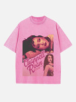 Chappell Roan Print Round Neck T-shirt
