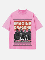 Imagine Dragons Print Round Neck T-shirt