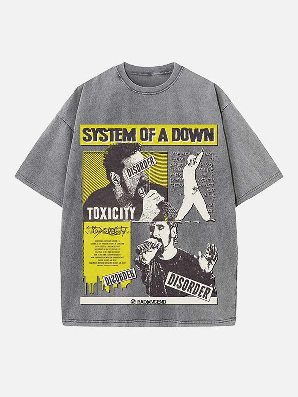 System of a Down Print Round Neck T-shirt