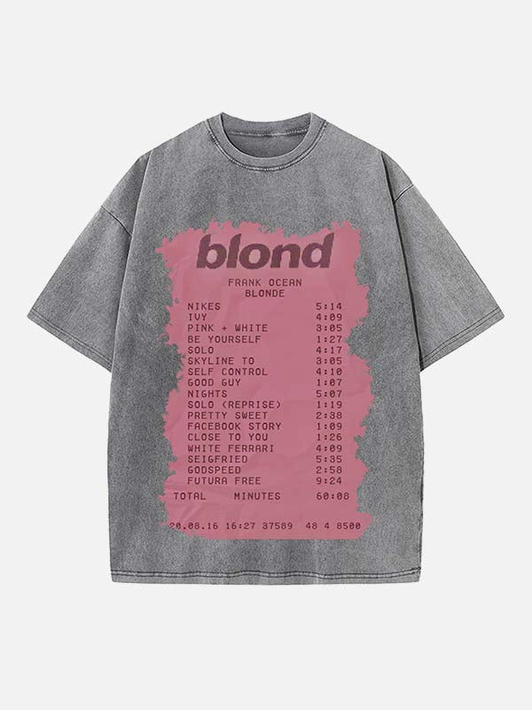 Frank Ocean Print Round Neck T-shirt