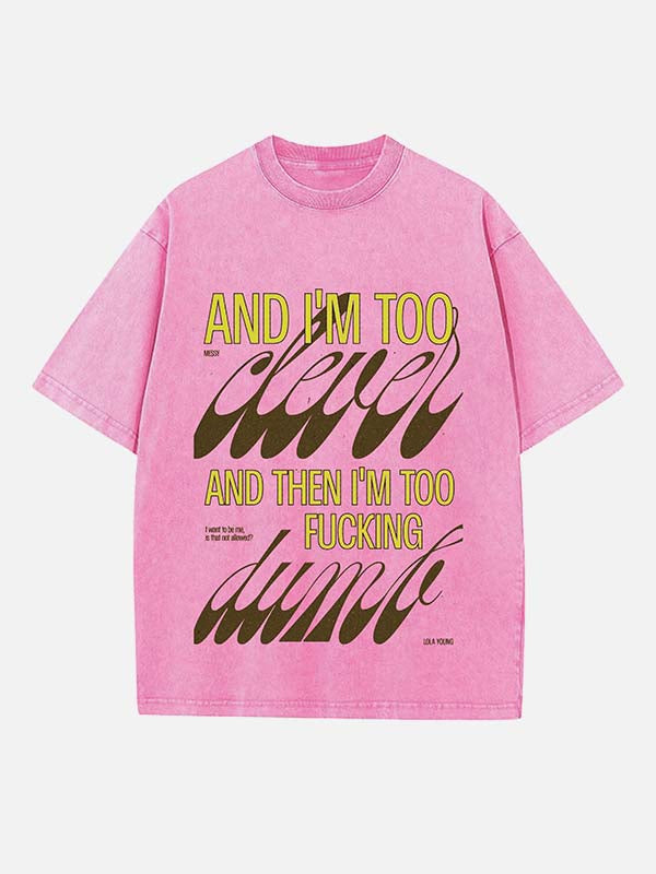 Lola Young Print Round Neck T-shirt