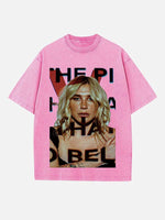 Kesha Print Round Neck T-shirt