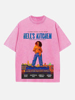 Alicia Keys Print Round Neck T-shirt