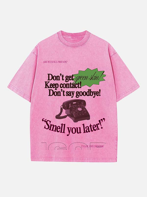 Tyler, The Creator Print Round Neck T-shirt