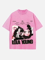 Lola Young Print Round Neck T-shirt