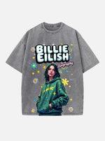 Billie Eilish Print Round Neck T-shirt