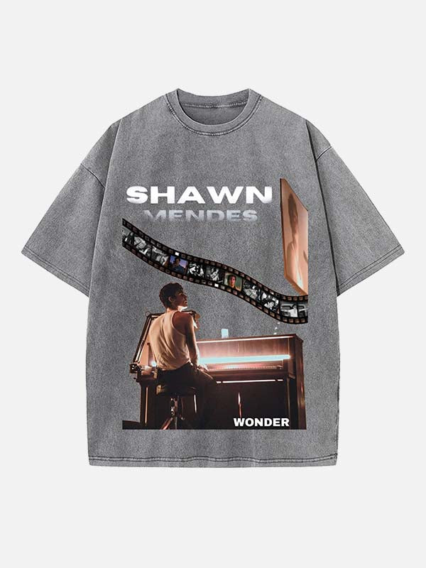 Shawn Mendes Print Round Neck T-shirt