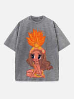 Karol G Print Round Neck T-shirt