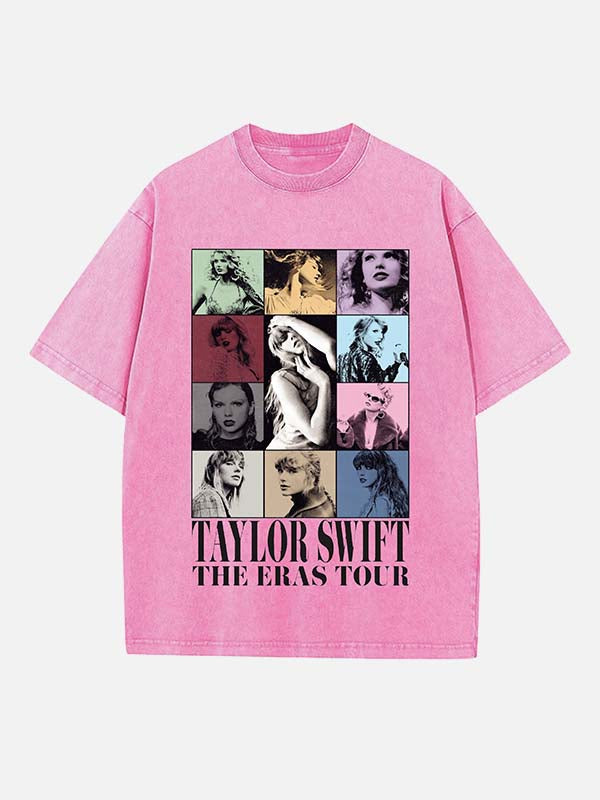 Taylor Swift Print Round Neck T-shirt