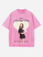 Madison Beer Print Round Neck T-shirt