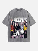 BLACKPINK Print Round Neck T-shirt