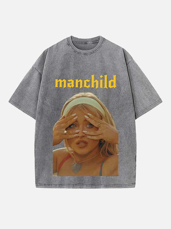 Sabrina Carpenter Print Round Neck T-shirt