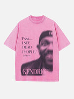 Kendrick Lamar Print Round Neck T-shirt