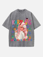 Karol G Print Round Neck T-shirt
