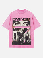 Eminem Print Round Neck T-shirt