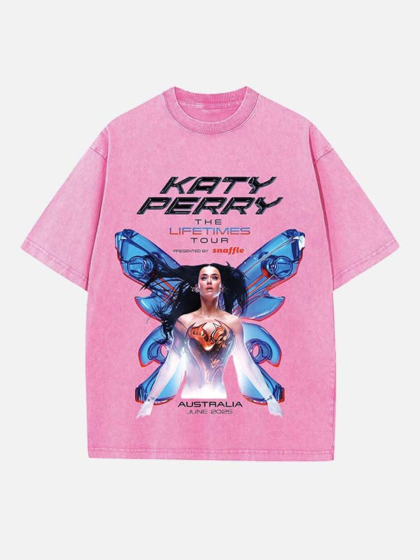 Katy Perry Print Round Neck T-shirt