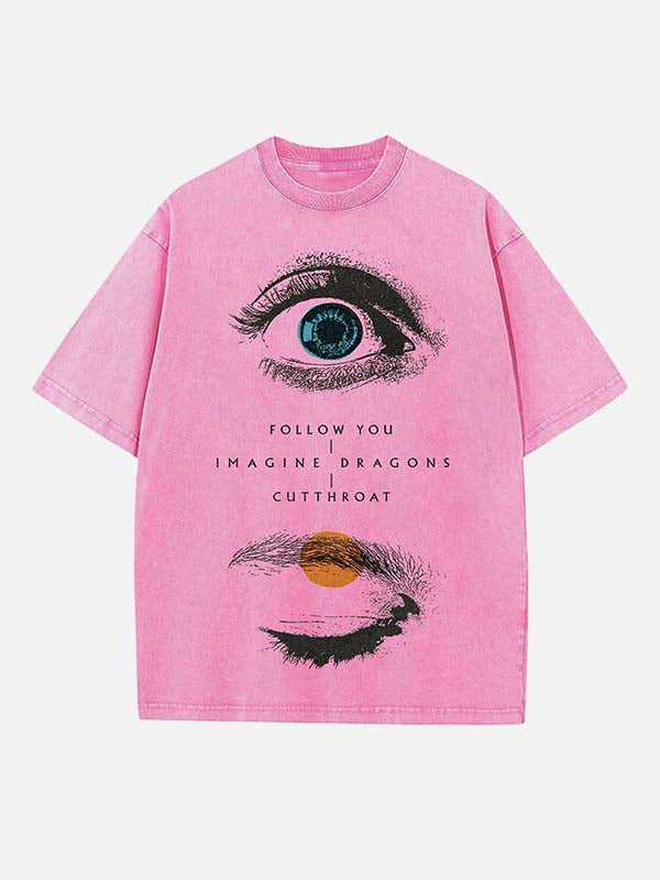 Imagine Dragons Print Round Neck T-shirt