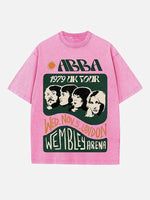 ABBA Print Round Neck T-shirt