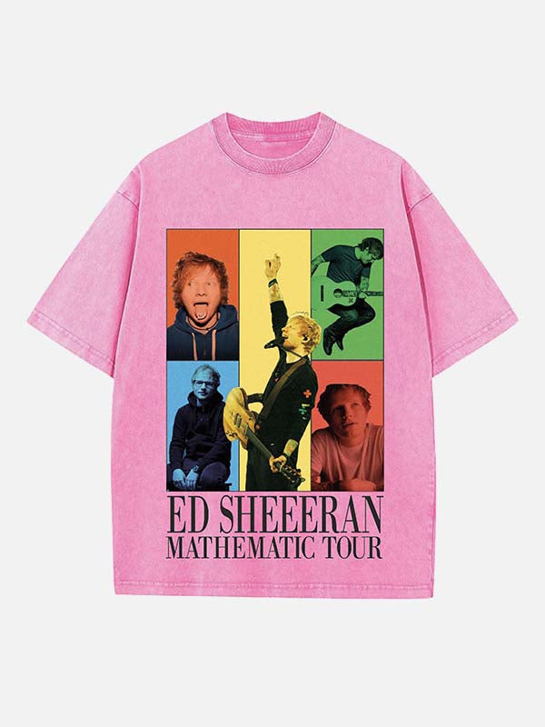 Ed Sheeran Print Round Neck T-shirt