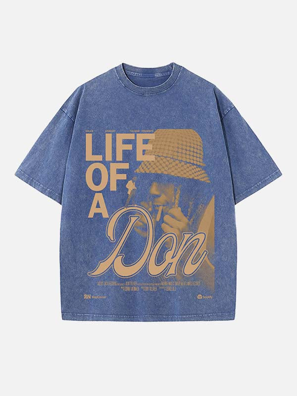 Don Toliver Print Round Neck T-shirt