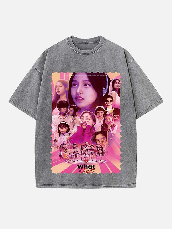 TWICE Print Round Neck T-shirt