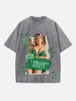 Karol G Print Round Neck T-shirt