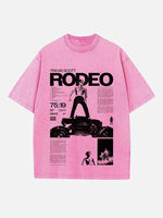 Travis Scott Print Round Neck T-shirt