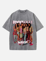 KATSEYE Print Round Neck T-shirt