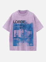 Lorde Print Round Neck T-shirt