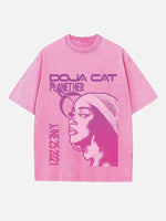 Doja Cat Print Round Neck T-shirt