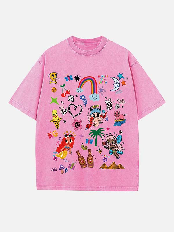 Karol G Print Round Neck T-shirt