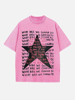 Radiohead Print Round Neck T-shirt