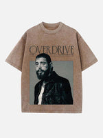 Post Malone Print Round Neck T-shirt