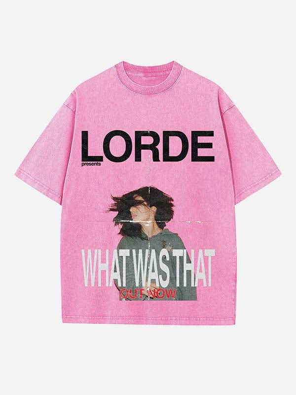 Lorde Print Round Neck T-shirt