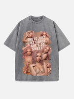 Doja Cat Print Round Neck T-shirt