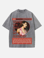 Raye Print Round Neck T-shirt