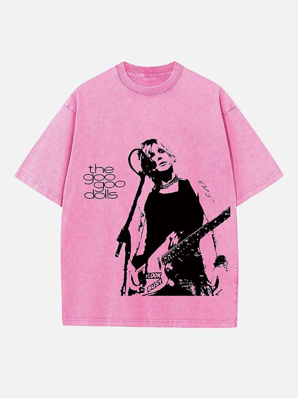 The Goo Goo Dolls Print Round Neck T-shirt