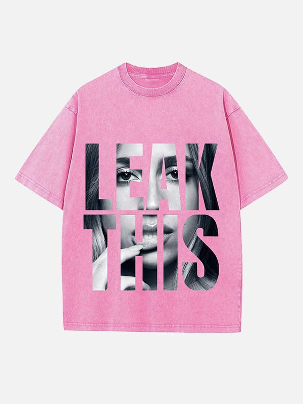 Tate McRae Print Round Neck T-shirt