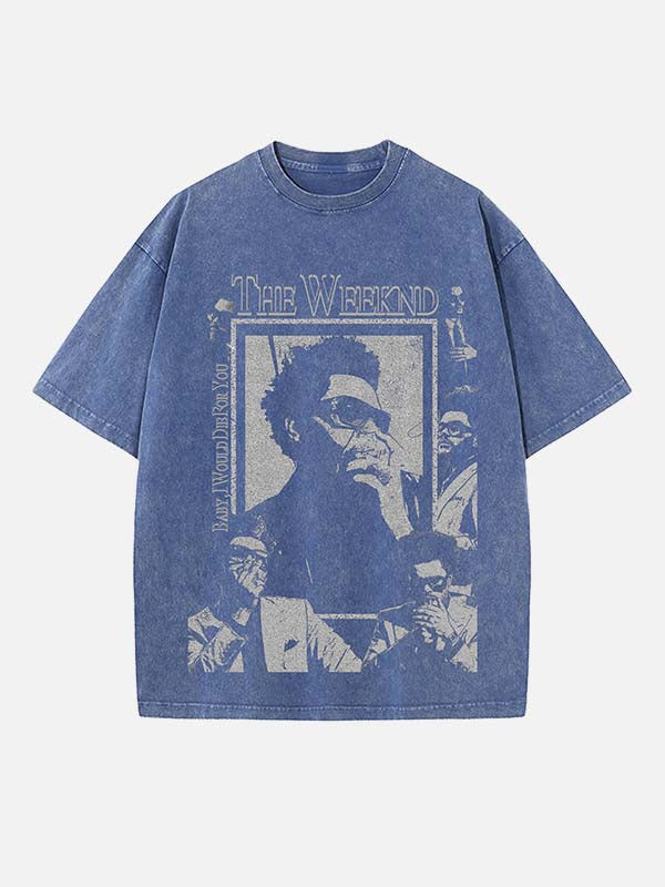 The Weeknd Print Round Neck T-shirt