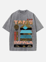Tame Impala Print Round Neck T-shirt