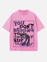 Halsey Print Round Neck T-shirt