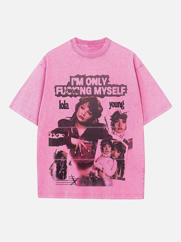 Lola Young Print Round Neck T-shirt