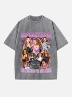 Shakira Print Round Neck T-shirt