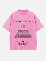 Pink Floyd Print Round Neck T-shirt