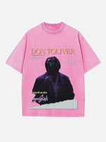 Don Toliver Print Round Neck T-shirt