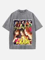 LE SSERAFIM Print Round Neck T-shirt