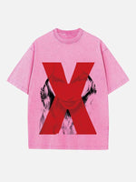 Madonna Print Round Neck T-shirt