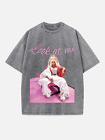 Nicki Minaj Print Round Neck T-shirt